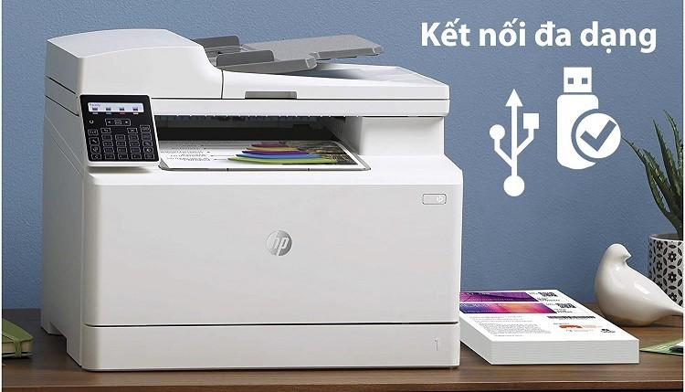 kết nối máy in laser màu HP M183fdw