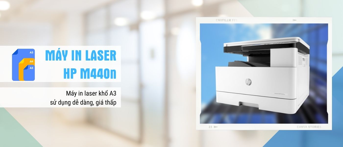 tổng quan máy in đa năng A3 HP LaserJet MFP M440N
