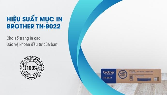 hiệu suất máy in Brother TN-B022