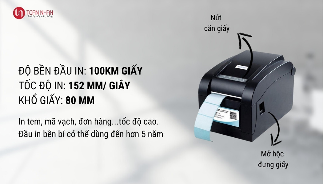 Tốc độ máy in đơn hàng Xprinter 350B Tốc độ máy in đơn hàng Xprinter 350B