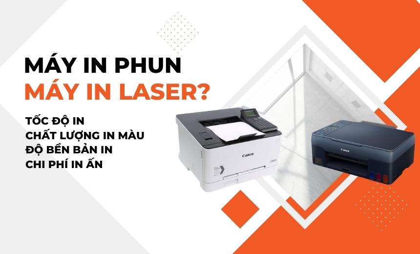 máy in Canon laser và in phun