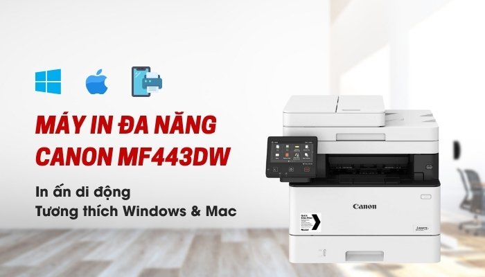 máy in laser Canon MF443dw in di động máy in laser Canon MF443dw in di động