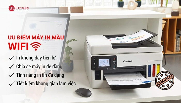 Ưu điểm máy in màu wifi Ưu điểm máy in màu wifi