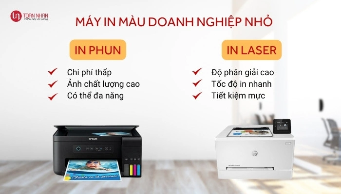 So sánh các loại máy in màu cho doanh nghiệp nhỏ So sánh các loại máy in màu cho doanh nghiệp nhỏ