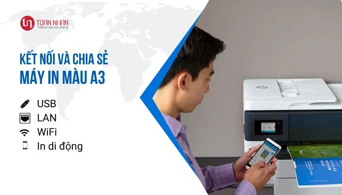 kết nối máy in màu A3 kết nối máy in màu A3