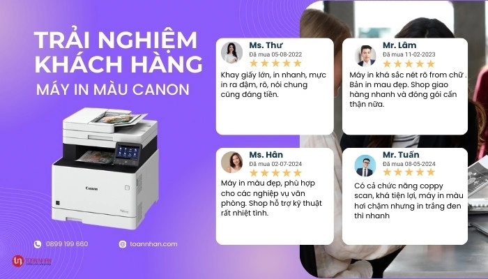 Đánh giá máy in màu Canon từ người dùng Đánh giá máy in màu Canon từ người dùng