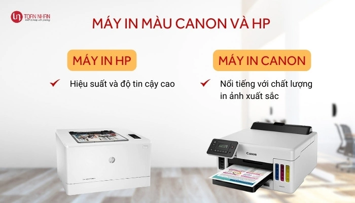 Giới thiệu máy in màu Canon và HP Giới thiệu máy in màu Canon và HP