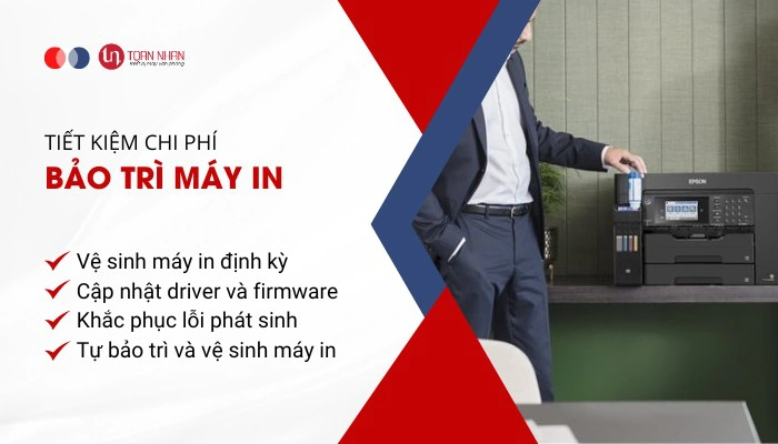 Tiết kiệm chi phí bảo trì máy in Tiết kiệm chi phí bảo trì máy in