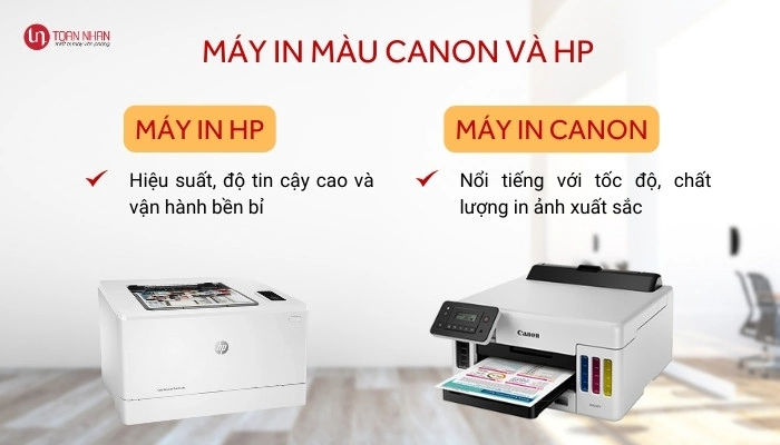 so sánh máy in màu Canon và HP so sánh máy in màu Canon và HP