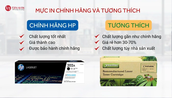 mực in chính hãng và mực in tương thích mực in chính hãng và mực in tương thích