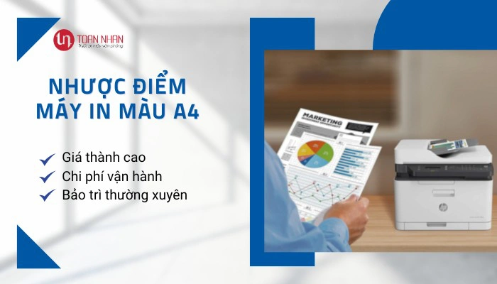 nhược điểm máy in màu A4 nhược điểm máy in màu A4