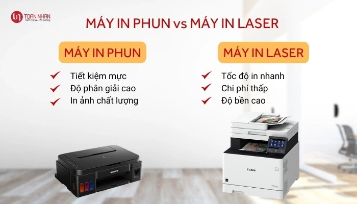 máy in phun màu và máy in laser màu máy in phun màu và máy in laser màu