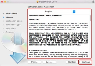 cài đặt driver máy in Canon trên MacOs 4 cài đặt driver máy in Canon trên MacOs 4